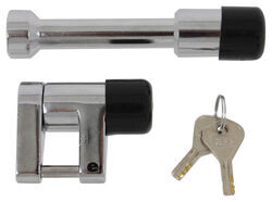 Bulldog Lifelong Trigger-Style Coupler Lock and 2" Trailer Hitch Receiver Lock - Chrome