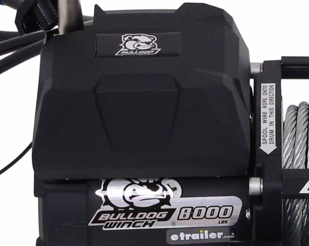Bulldog Winch 10004 Winch 6000lb Self Recovery with Roller Fairlead, 85 ft. Wire Rope 