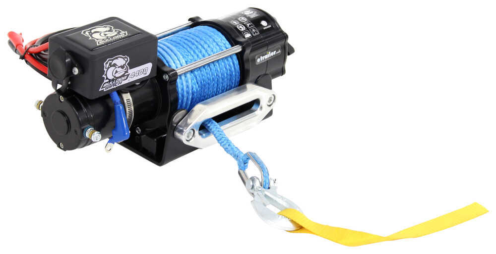 Bulldog Winch Trailer Winch - Synthetic Rope - Hawse Fairlead