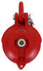 electric winch bulldog pulley block w/cast iron housing and red powder coat - 16 000 lbs