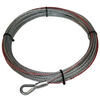 electric winch wire rope replacement for bulldog - 55' long x 1/4 inch diameter 6 000 lbs
