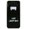 electric winch bulldog led light bar rocker switch - on/off 5 pin white