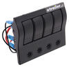 electric winch bulldog 4-switch panel w/ lighted breakers
