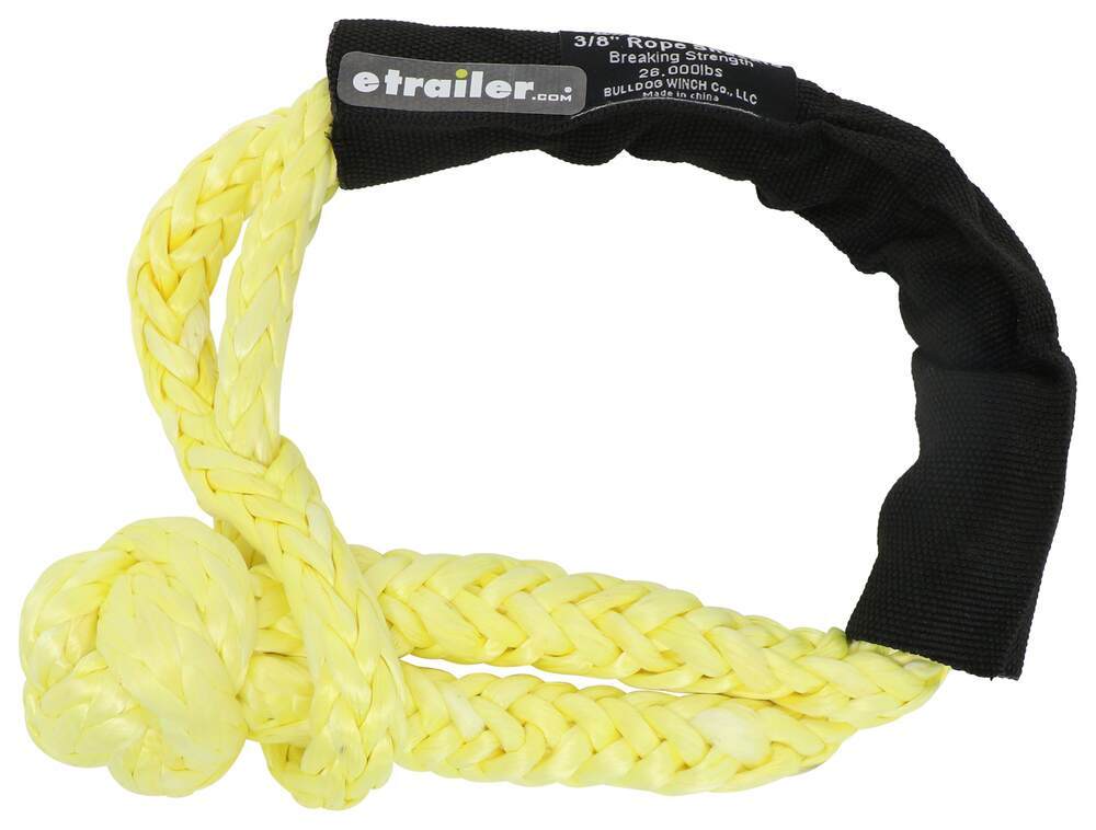 Bulldog Winch Rope Shackle - Synthetic - Yellow - 5" Loop Diameter - 13,000 lbs Rope Shackle BDW20310