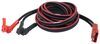 jumper cables heavy duty bulldog winch booster cable set - quick connect to clamp 1 gauge 25' long