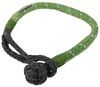 shackle only bulldog winch rope - synthetic army green 8 inch loop diameter 15 000 lbs