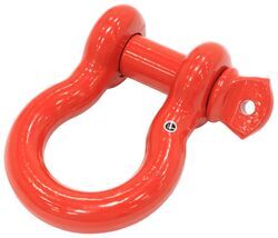 Bulldog Winch Shackle - 3/4" - 9,500 lbs - Zinc Plated with Red Powder Coat Finish - BDW73QB