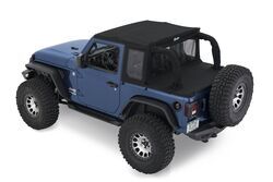 Bestop Halftop Soft Top for Jeep Wrangler JL - 2 Door - Black Diamond