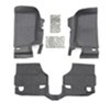 custom fit all seats bedtred jeep replacement floor liner w/ heat shielding - front and rear floorboards rubber