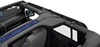 complete soft top system includes bow bestop supertop nx for jeep - tinted windows sailcloth black denim