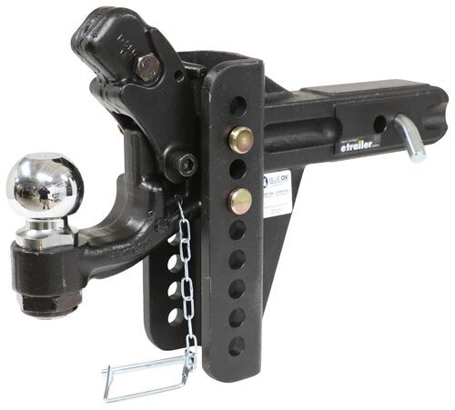 Blue Ox Adjustable Ball Mount with Pintle Hook for 2-1/2