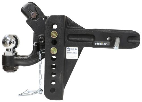 Blue Ox Adjustable Ball Mount with Pintle Hook for 2-1/2