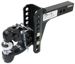 Blue Ox Adjustable Ball Mount with Pintle Hook for 2" Hitch - 8-3/4" Drop - 13K - BLU45XR