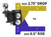 wd with sway control allows backing up blue ox 2-point weight distribution w/ - 6-hole shank 12k gtw 1.2k tw