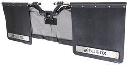 Blue Ox Adjustable Mud Flap System w/Rock Screen - 2-1/2" Hitches - Matte Black - BLU69UR