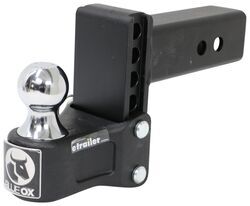 Blue Ox Adjustable Ball Mount with Clamshell for 2-1/2" Hitch - 4" Drop/Rise - 12,000 lbs - BLU89XR