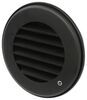 vent ceiling floor wall b&b rv heat w/ rotating grille - damper for 4 inch duct 4-1/8 diameter black