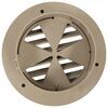 vent ceiling floor wall b&b rv heat w/ rotating grille - damper for 4 inch duct 4-1/8 diameter tan