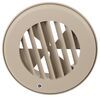 vent no fan b&b rv heat w/ rotating grille - damper for 4 inch duct 4-1/8 diameter tan