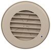 vent plastic b&b rv heat w/ rotating grille - damper for 4 inch duct 4-1/8 diameter tan