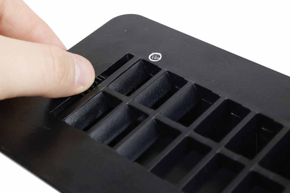 B&B RV Floor Vent With Damper - 2-3/8" X 10" - Plastic - Black B And B ...