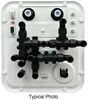 management system monitoring light indicator b&b nautilus p4 rv water control panel - 12-1/2 inch tall x 11-1/2 wide polar white