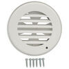 vent no fan b&b rv heat w/ rotating grille - damper for 4 inch duct 4-1/8 diameter polar