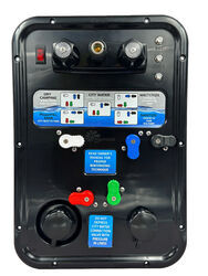 B&B Nautilus P1 RV Water Control Panel - 16-1/2" Tall x 11-1/2" Wide - Black - BM63GR