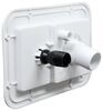 city fill inlet gravity flush mount b&b dual rv water inlets - and plastic check valve polar white