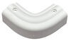 caps and covers b&b radius top rear corner cover for rv slide-out - polar white