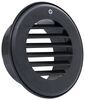 vent ceiling floor wall b&b rv heat w/ rotating grille for 4 inch duct - 4-1/8 diameter black