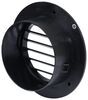 vent no fan b&b rv heat w/ rotating grille for 4 inch duct - 4-1/8 diameter black