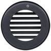 vent plastic b&b rv heat w/ rotating grille for 4 inch duct - 4-1/8 diameter black