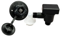 B&B RV Flusher System w/ Plastic Check Valve - Vacuum Breaker - Spinweld Spray Tip - Polar White - BM85RR