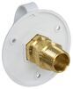 b and molders rv water inlets city fill inlet plastic b&b with flange - brass check valve surface mount polar white