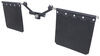 universal fit 24 inch wide bulletproof hitches adjustable mud flap system for 2 2-1/2 and 3 - matte