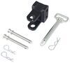 drop hitch trailer ball mount 2-tang clevis for bulletproof hitches adjustable mount- 1 inch diameter pin - 14 000 lbs