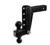 bulletproof hitches trailer hitch ball mount drop - 6 inch rise 10000 lbs gtw bph89mr