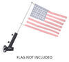 drop hitch trailer ball mount flagpole holder attachment for bulletproof hitches adjustable mounts
