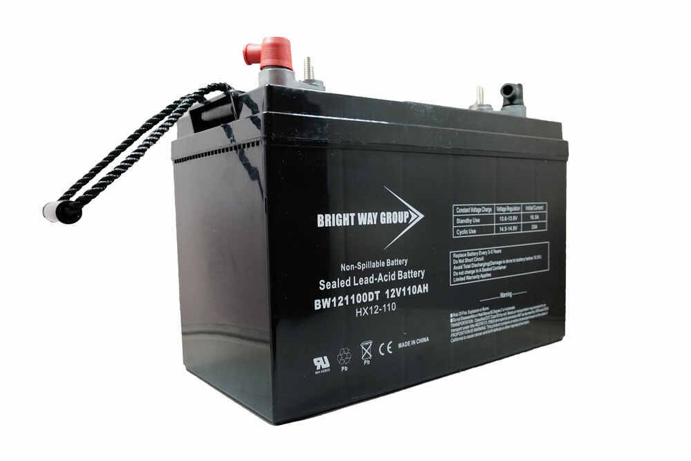 Bright Way Deep Cycle RV or Marine Battery - Group 30H - 12 Volt - 110 ...