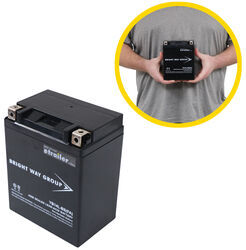 Bright Way Deep Cycle Snowmobile or Motorcycle Battery - AGM - 12V - 14 Ah