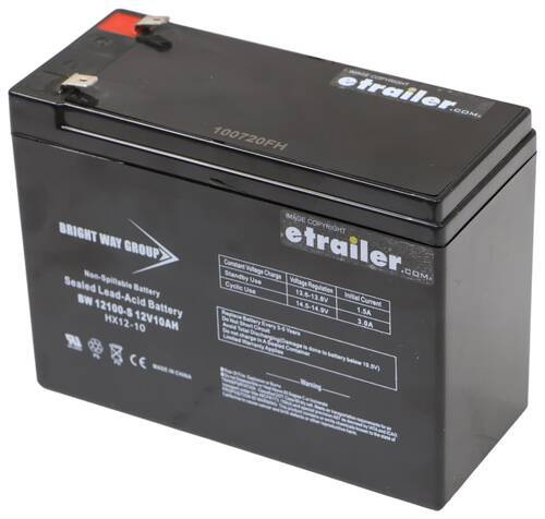 Replacement 12V 10 Ah Battery for Bright Way Trailer Breakaway Kits ...