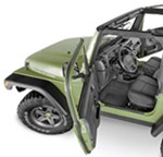 BedTred Custom Jeep Replacement Floor Liner w/ Heat Shielding - Front and Rear Floorboards - Rubber 