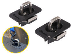 BullRing Stake Pocket D-Rings - Retractable - Flush Mount - Qty 2 - BU24FR