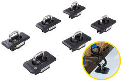 BullRing Stake Pocket D-Rings - Retractable - Surface Mount - Qty 6