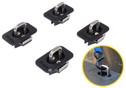 BullRing Stake Pocket D-Rings - Retractable - Flush Mount - Qty 4 - BU26FR