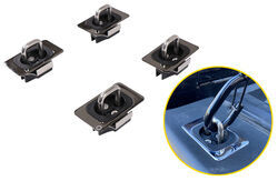 BullRing Stake Pocket D-Rings - Retractable - Flush Mount - Qty 4