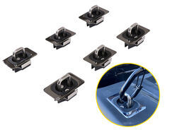 BullRing Stake Pocket D-Rings - Retractable - Flush Mount - Qty 6