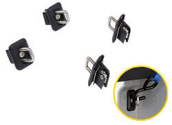 Bullring Truck Bed Side Wall Anchors for Corner Pockets - Retractable - Surface Mount - Qty 4 - BU55FR
