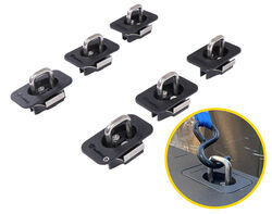 BullRing Stake Pocket D-Rings - Retractable - Flush Mount - Qty 6 - BU58FR